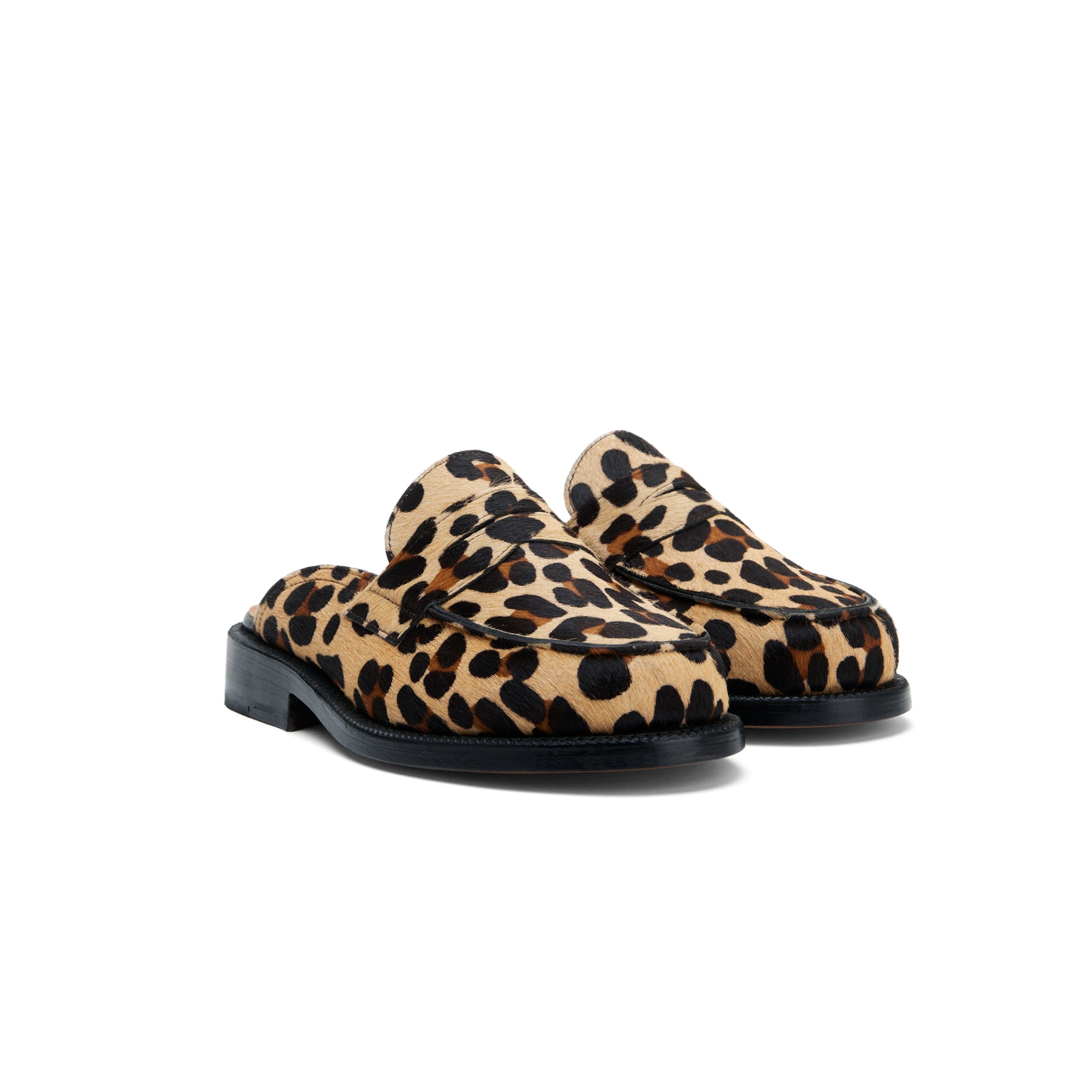 The Ellis Backless Mule, Leopard