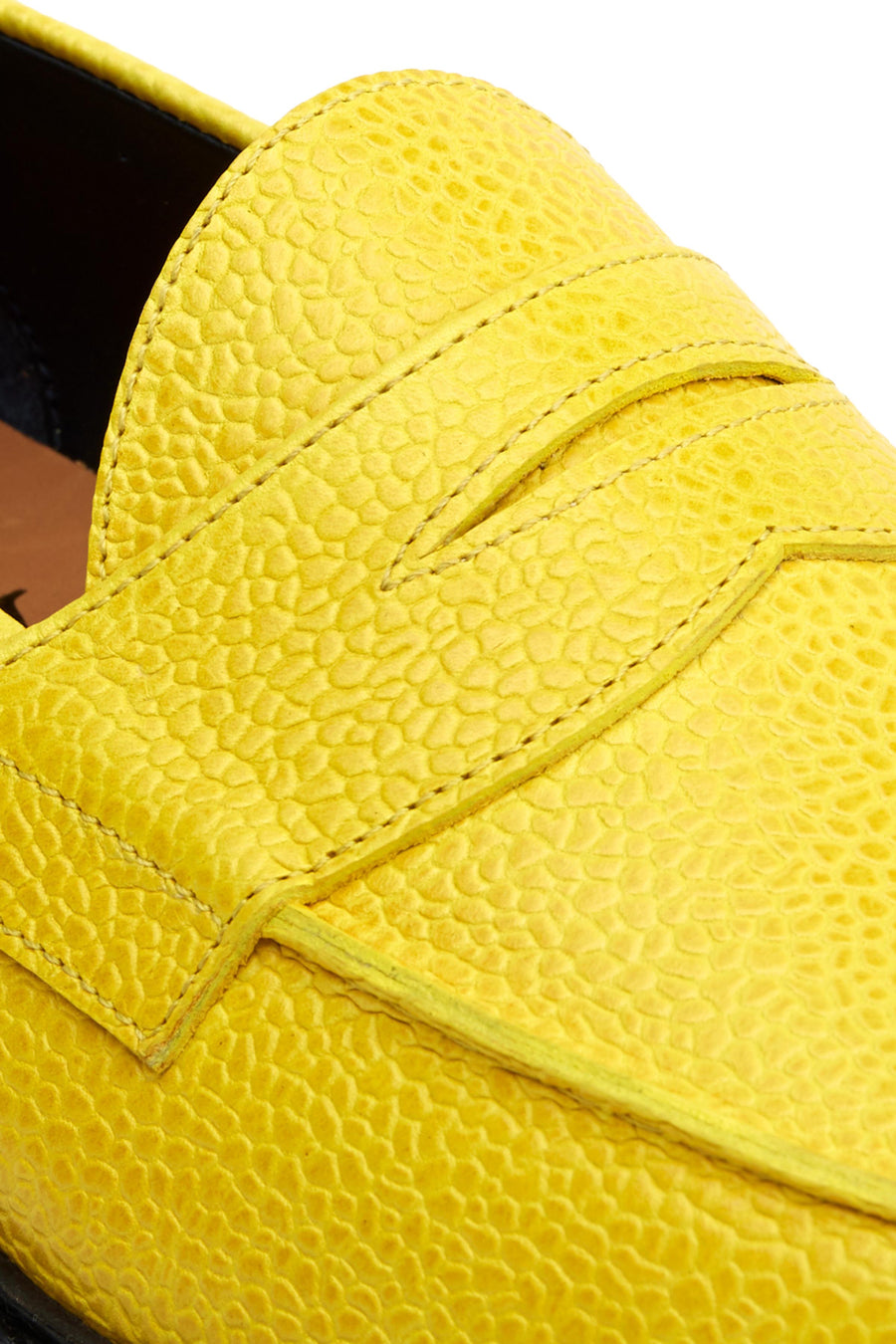The leather sole, seen from underneath