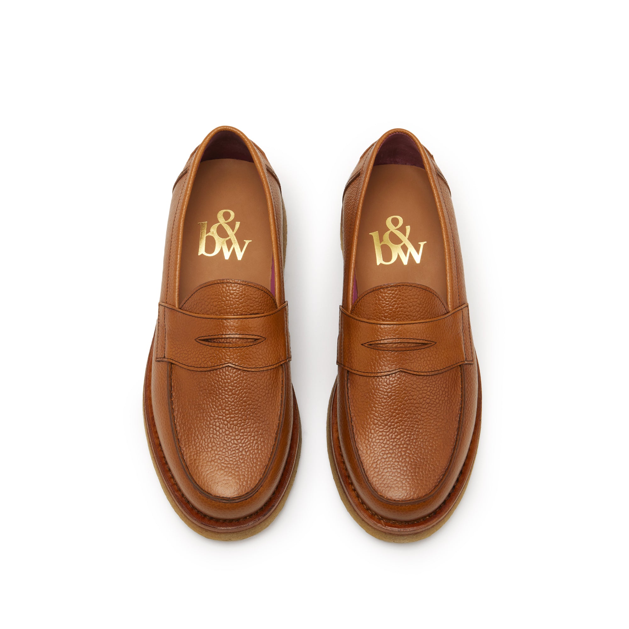The Ellis Penny Loafer, Maple, Crepe