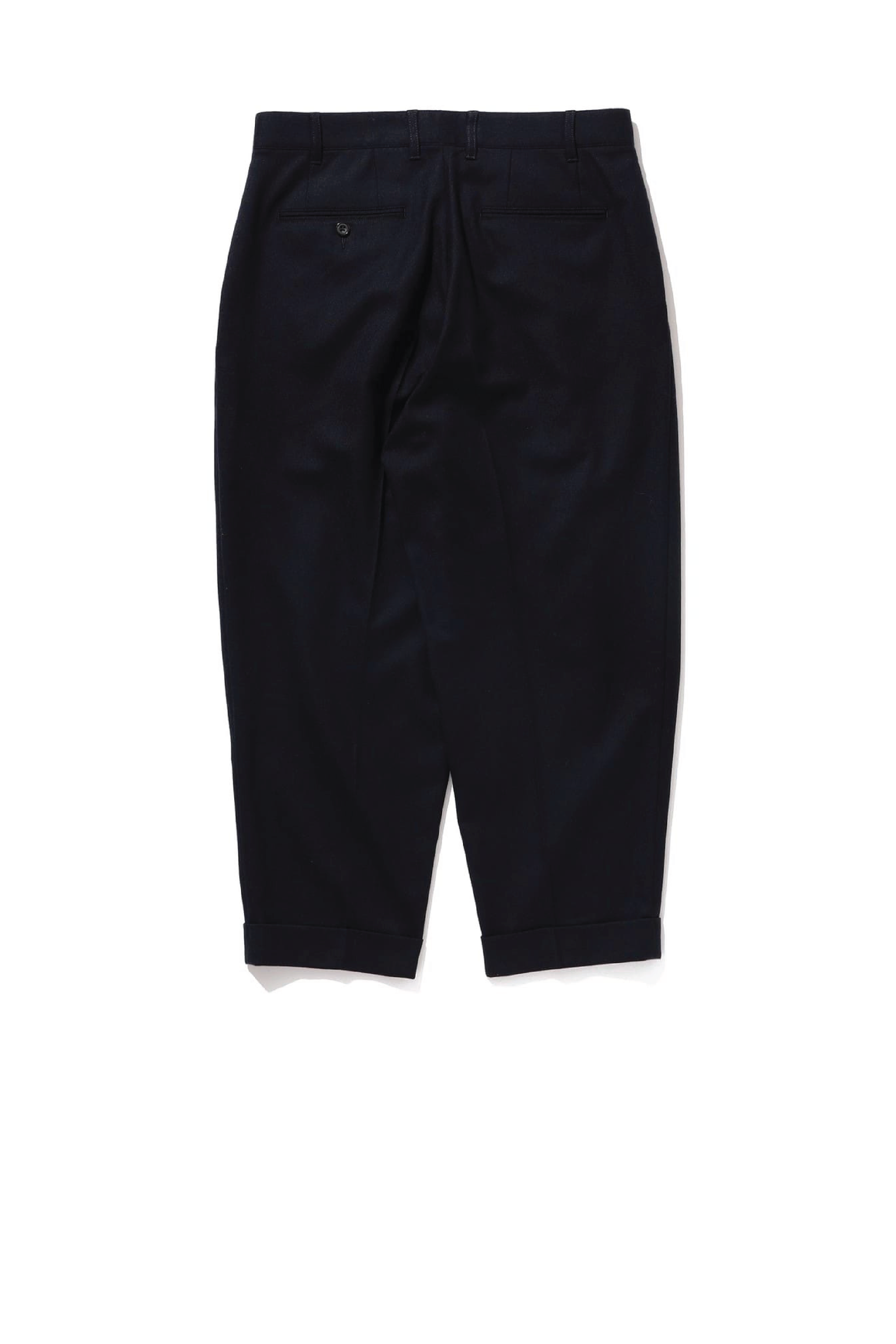 Beams Plus 2-Pleat Tapered Flannel, Navy – Blackstock & Weber