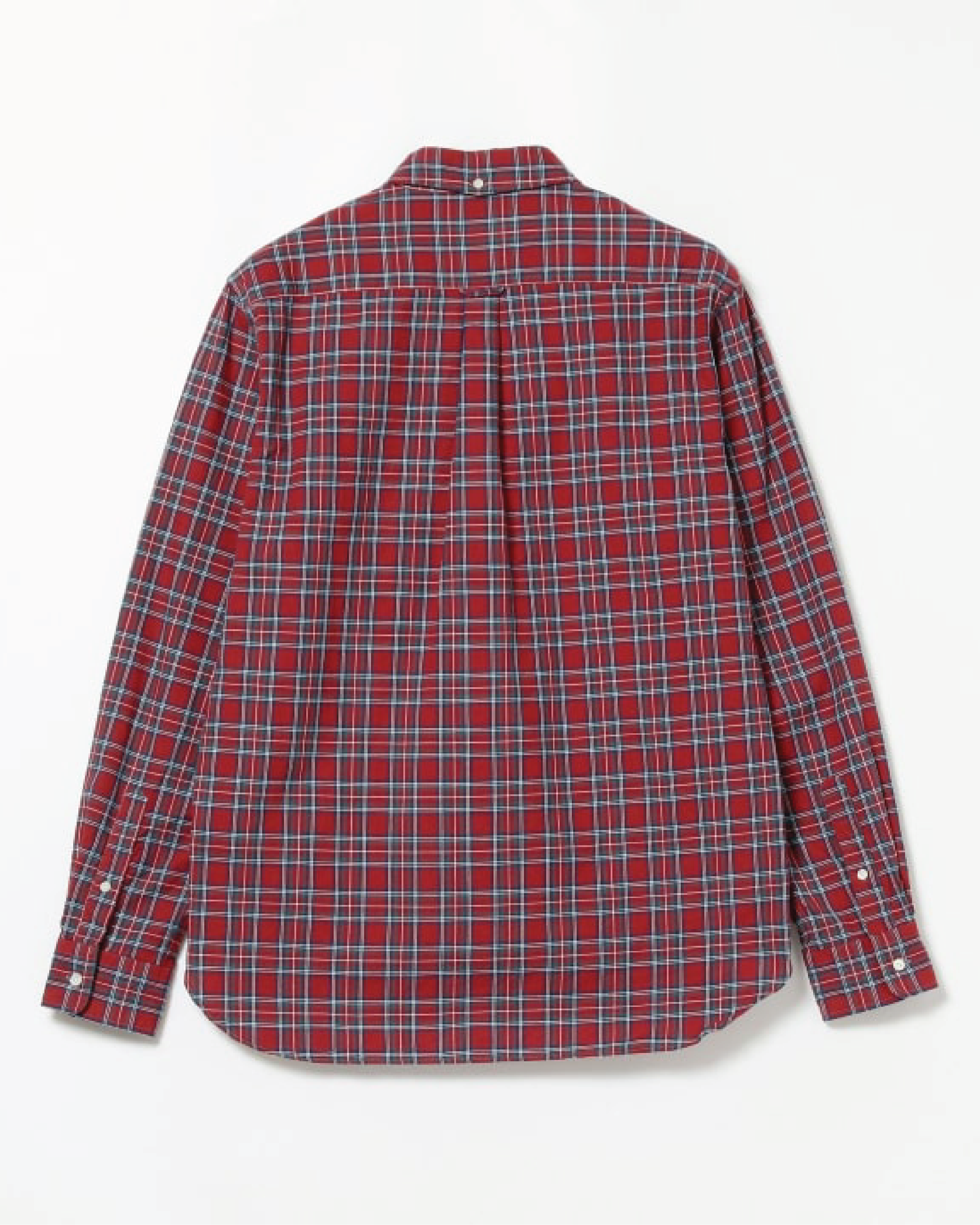 Beams Plus Button Down Oxford Indigo Yarn, Red