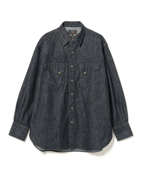 Beams Plus Denim Western Shirt, One Wash