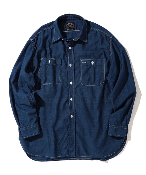 Beams Plus Work Chambray, Indigo