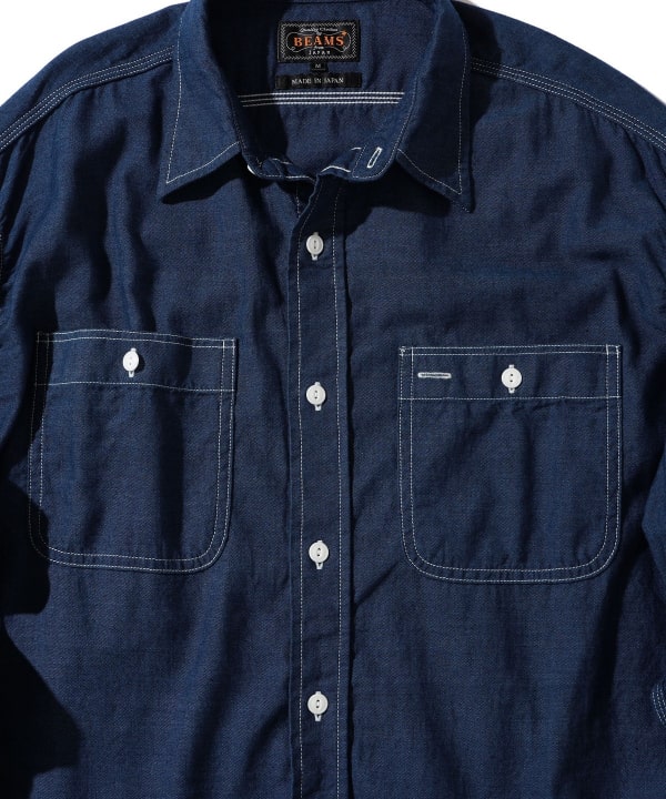 Beams Plus Work Chambray, Indigo