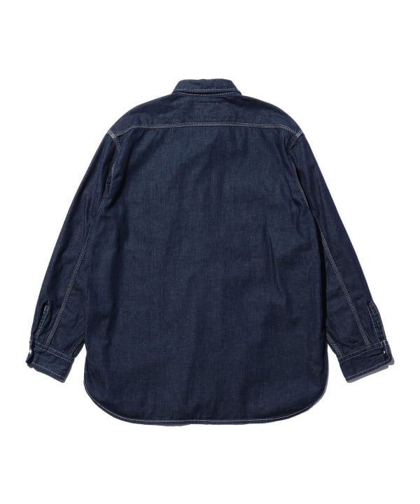 Beams Plus Work 8oz Denim Shirt, One Wash