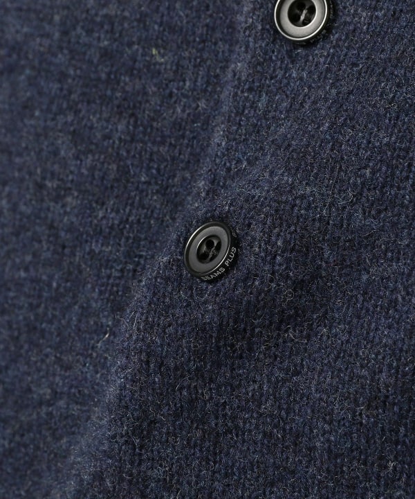 Beams Plus Knit Polo 9G, Navy