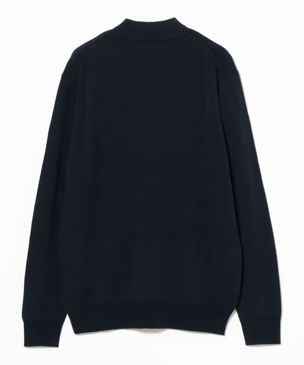 Beams Plus Knit Polo, Navy