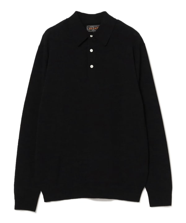 Beams Plus Knit Polo, Black