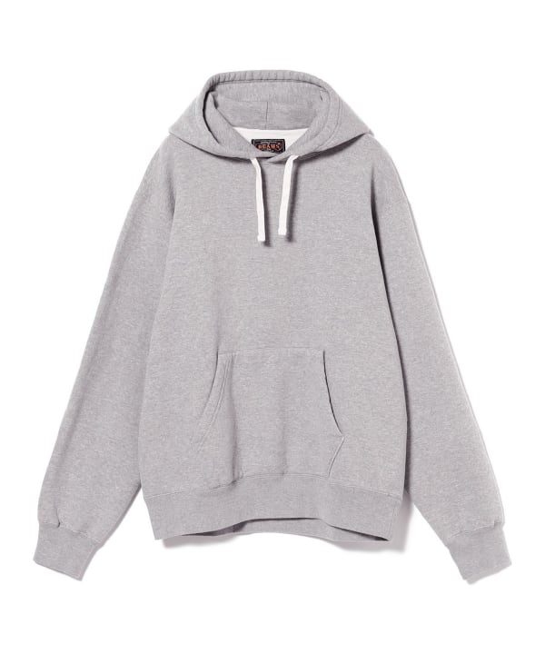 Beams Plus Raised Back Hoodie, Grey
