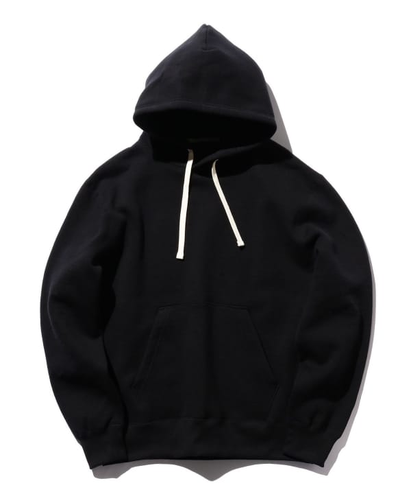 Beams Plus Raised Back Hoodie, Black