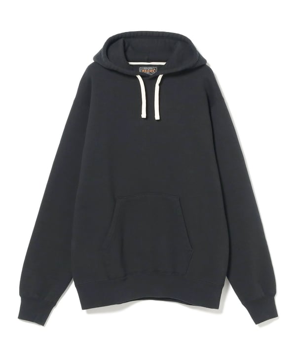 Beams Plus Raised Back Hoodie, Black