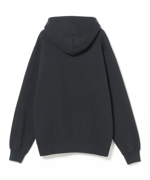 Beams Plus Raised Back Hoodie, Black