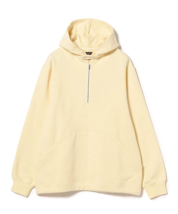 Beams Plus, Half Zip Hoodie, Yellow