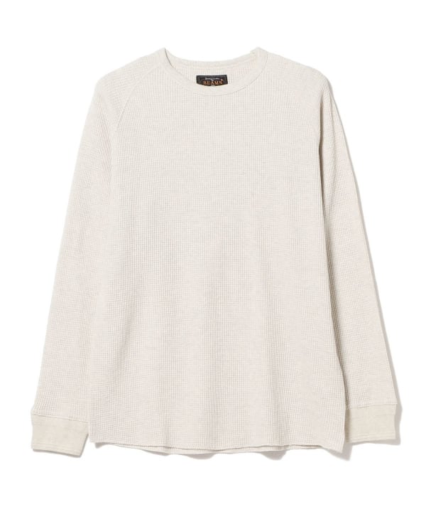 Beams Plus Waffle Crew Thermal, Oatmeal