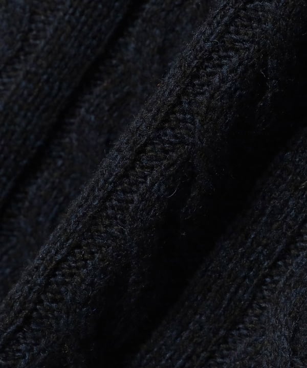 Beams Plus Cable Knit Sweater, Navy