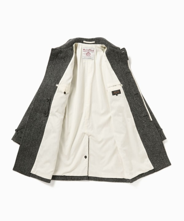 Beams Plus Balmacaan Collar Coat, Grey