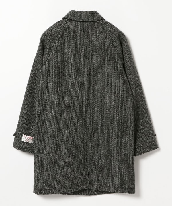 Beams Plus Balmacaan Collar Coat, Grey