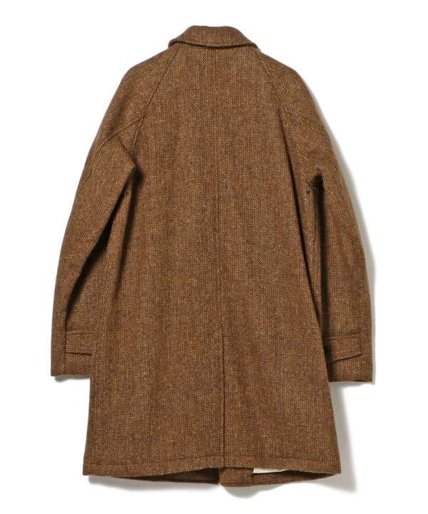 Beams Plus Balmacaan Collar Coat, Lt. Brown