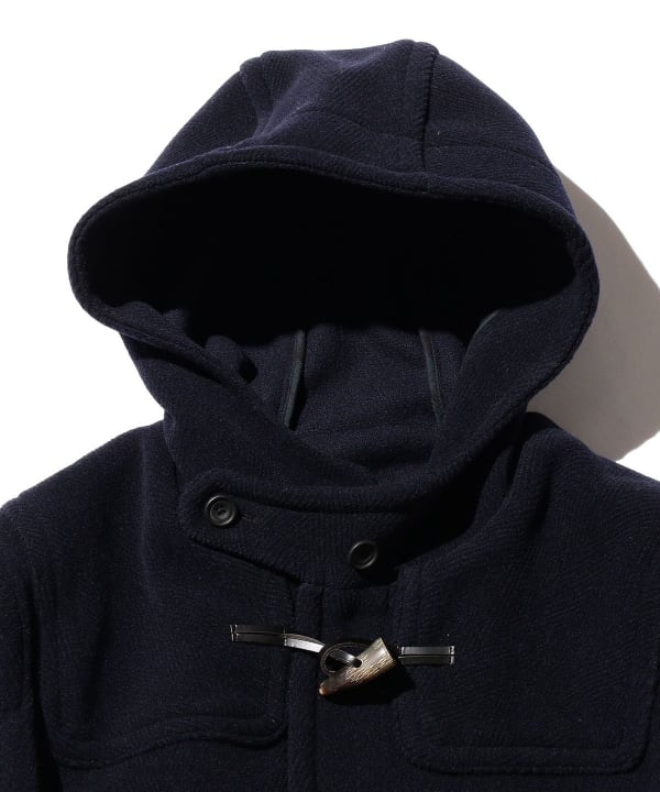 Beams Plus Herringbone Duffle Coat, Navy