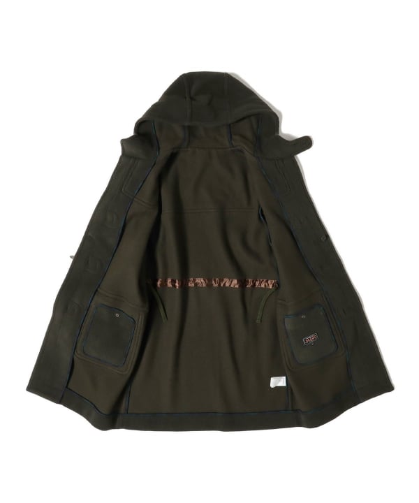 Beams Plus Herringbone Duffle Coat, Olive