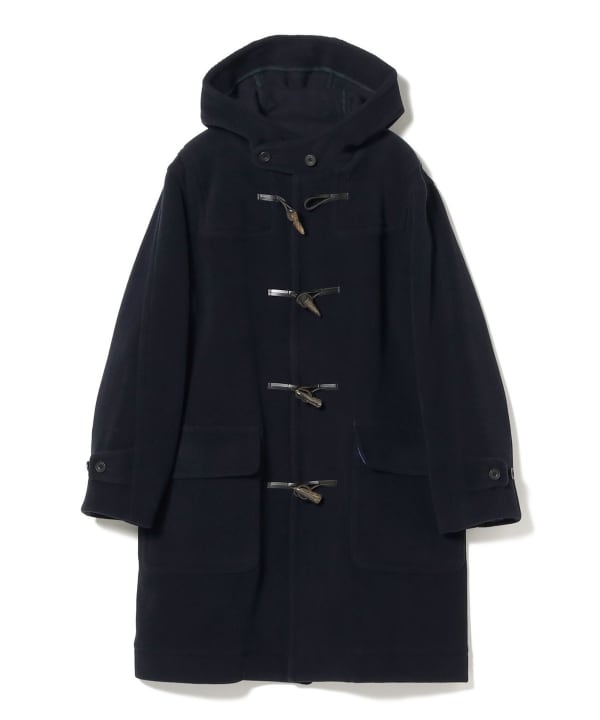 Beams Plus Herringbone Duffle Coat, Navy