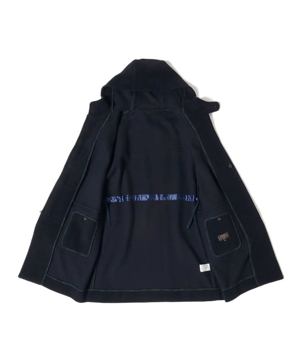 Beams Plus Herringbone Duffle Coat, Navy