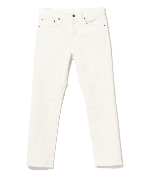 Beams Plus 5 Pocket Corduroy, White