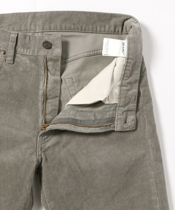 Beams Plus 5 Pocket Corduroy, Lt. Grey