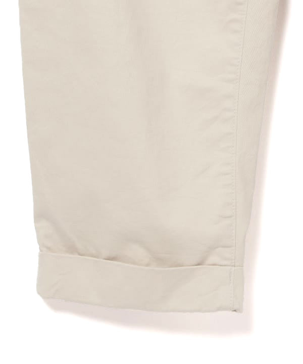 Beams Plus 2-Pleat Tapered Twill Trouser, Cement