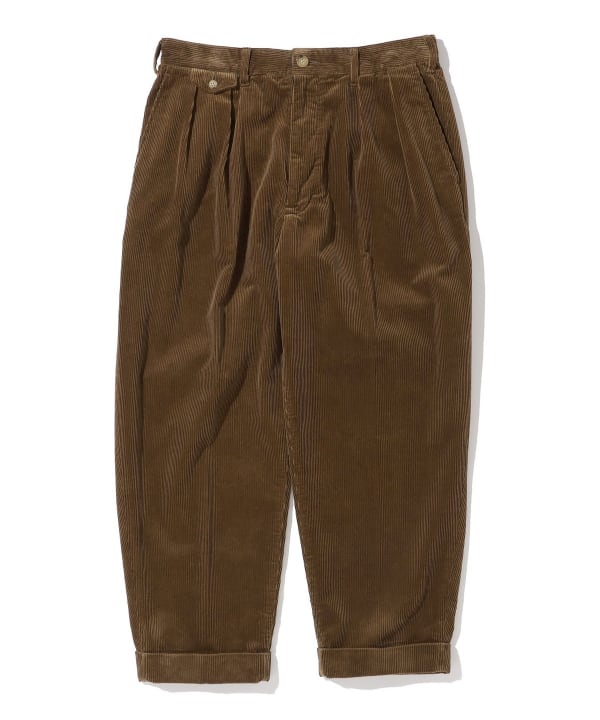 Beams Plus 2-Pleat Corduroy Trouser, Golden Brown
