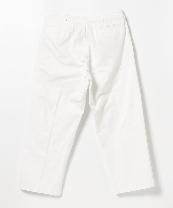 Beams Plus Herringbone Military Trousers, White