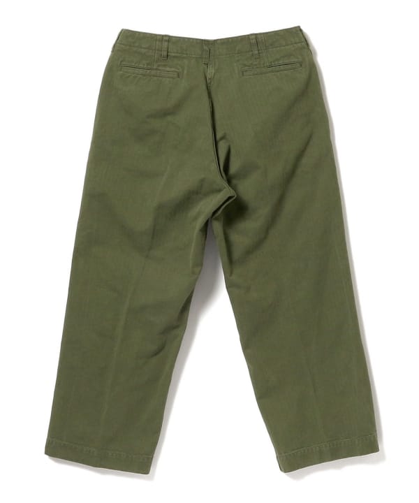 Beams Plus Herringbone Military Trousers, Olive