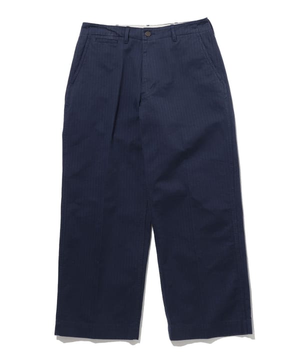 Beams Plus Herringbone Military Trousers, Navy
