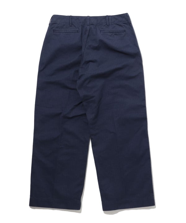 Beams Plus Herringbone Military Trousers, Navy