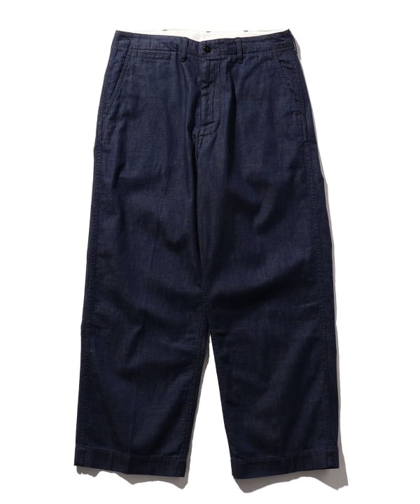 Beams+ 2-Pleat Denim Trouser