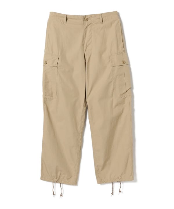 Beams Plus Military 6 Pocket Ripstop Trouser, Beige