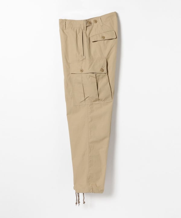 Beams Plus Military 6 Pocket Ripstop Trouser, Beige