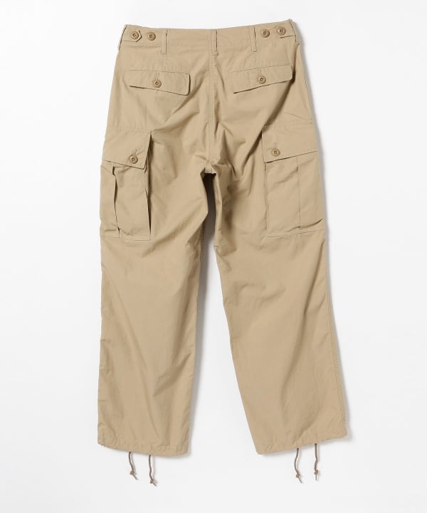 Beams Plus Military 6 Pocket Ripstop Trouser, Beige