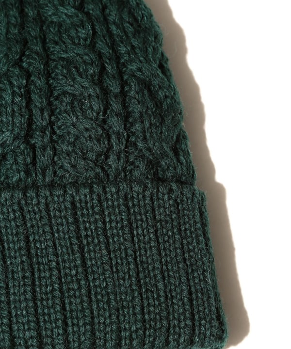 Beams Plus Cable Watch Cap, Dark Green