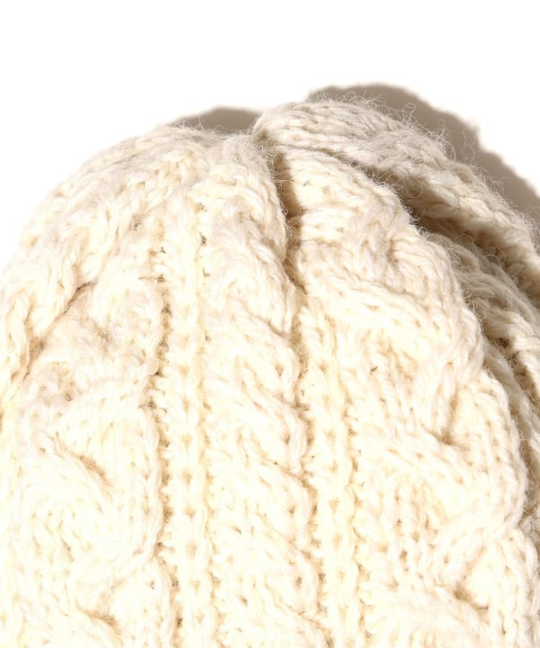 Beams Plus Cable Watch Cap, Natural