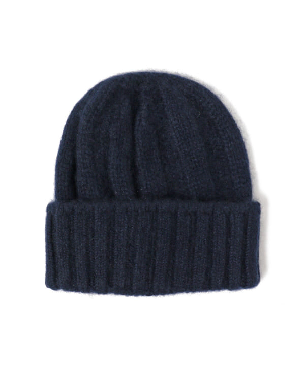 Beams Plus Cashmere Rib Watch Cap, Navy