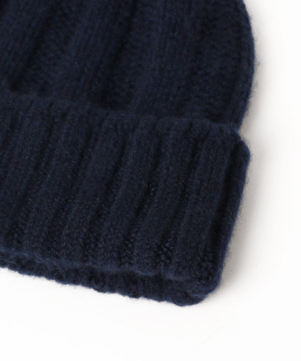 Beams Plus Cashmere Rib Watch Cap, Navy
