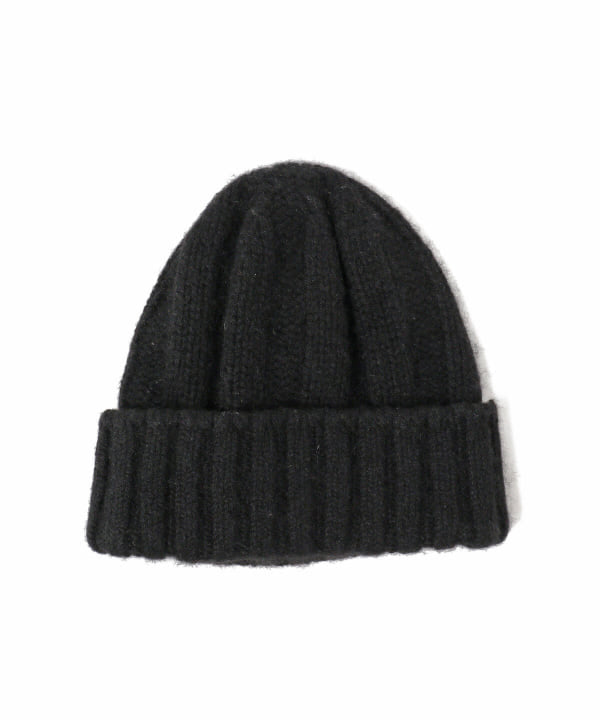 Beams Plus Cashmere Rib Watch Cap, Black