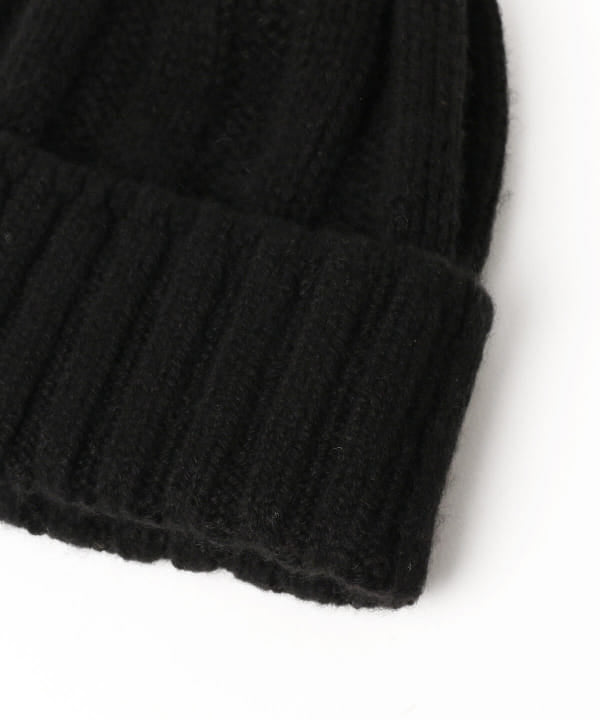 Beams Plus Cashmere Rib Watch Cap, Black
