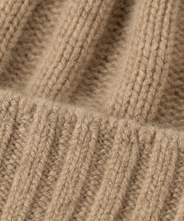 Beams Plus Cashmere Rib Watch Cap, Camel