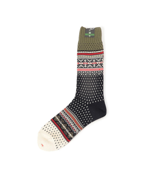Beams Plus Nordic Socks, Navy
