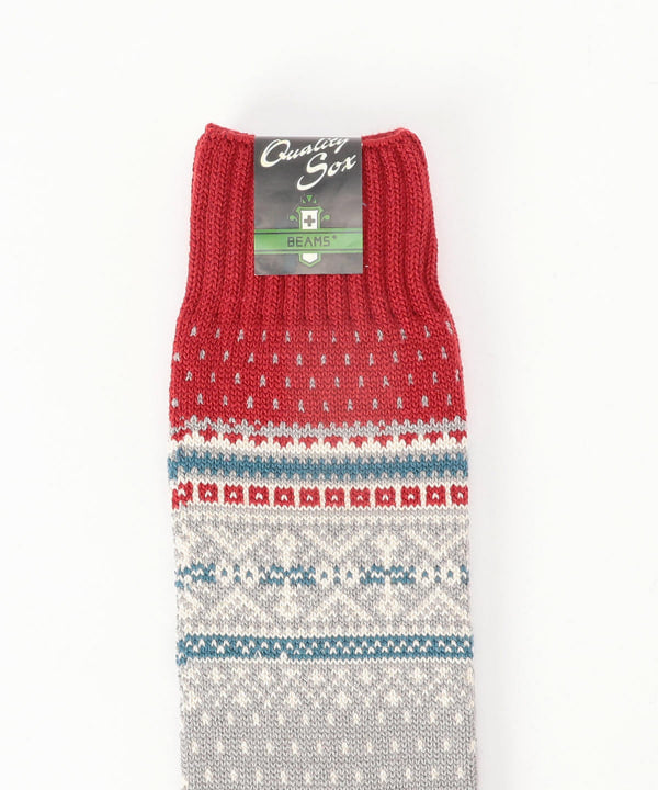 Beams Plus Nordic Socks, Grey