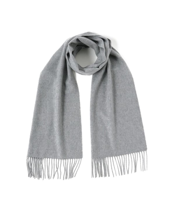 Beams Plus Solid Cashmere Scarf, Grey