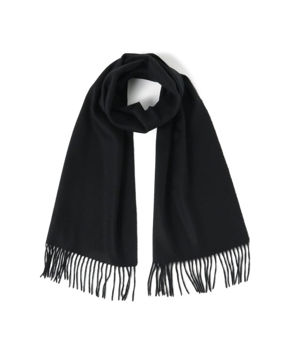 Beams Plus Solid Cashmere Scarf, Black