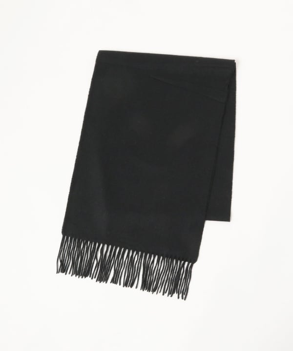 Beams Plus Solid Cashmere Scarf, Black
